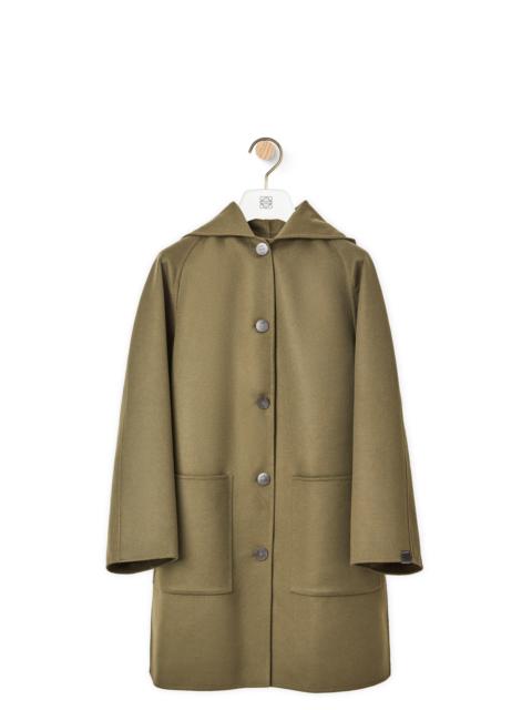 Loewe Hooded coat and wool and cashmere
