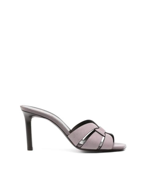 SAINT LAURENT Tribute 85mm leather sandals