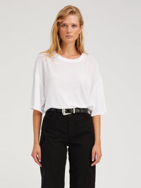 SPRWMN WHITE BOXY TEE