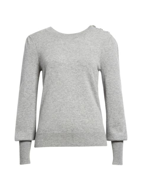 Nelia Button Accent Cashmere Sweater