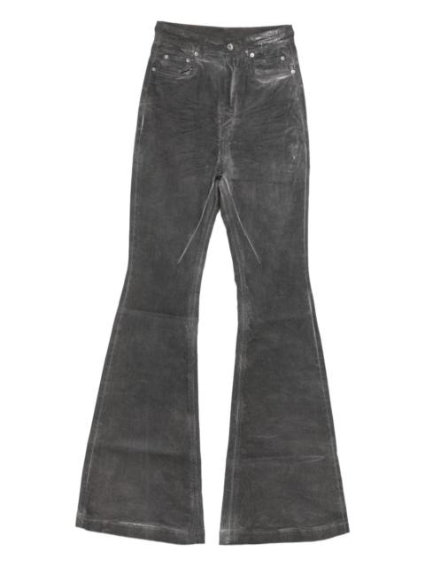 Rick Owens DRKSHDW distressed flared jeans