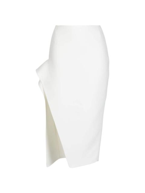 MATICEVSKI high-waisted side-slit midi skirt