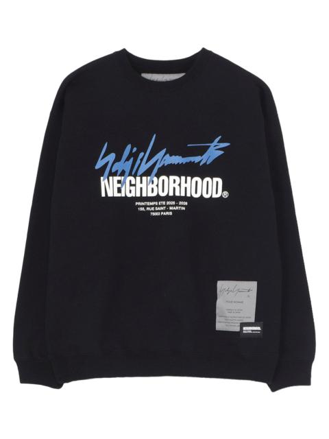 Yohji Yamamoto X NEIGHBORHOOD SWEAT SHIRT LS (BLACK)
