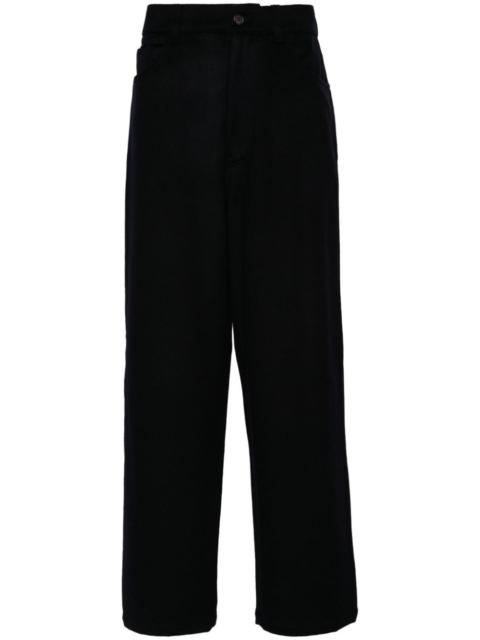 EMPORIO ARMANI flannel trousers