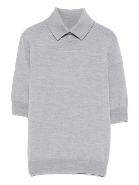 HERSKIND collared knit T-shirt
