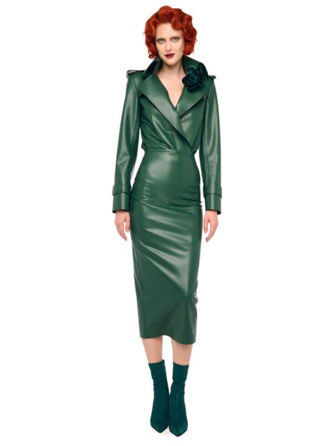 NORMA KAMALI DOUBLE BREASTED TRENCH BODYSUIT