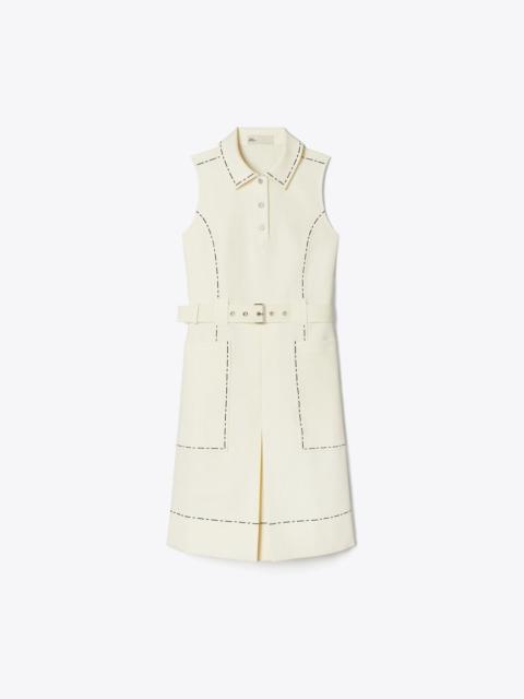 TORY BURCH Pick Stitch Stretch Golf Dress