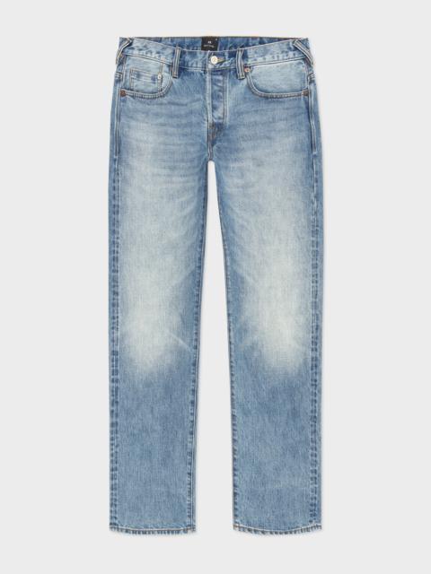 Paul Smith Mid-Wash 'Crosshatch Stretch' Selvedge Jeans