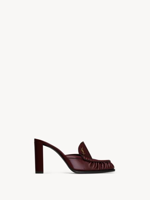SAINT LAURENT LE LOAFER MULES IN SMOOTH LEATHER