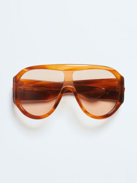 Bottega Veneta Scudo Shield Sunglasses