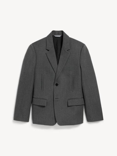 BALENCIAGA Men's Tailored Jacket in Dark Grey