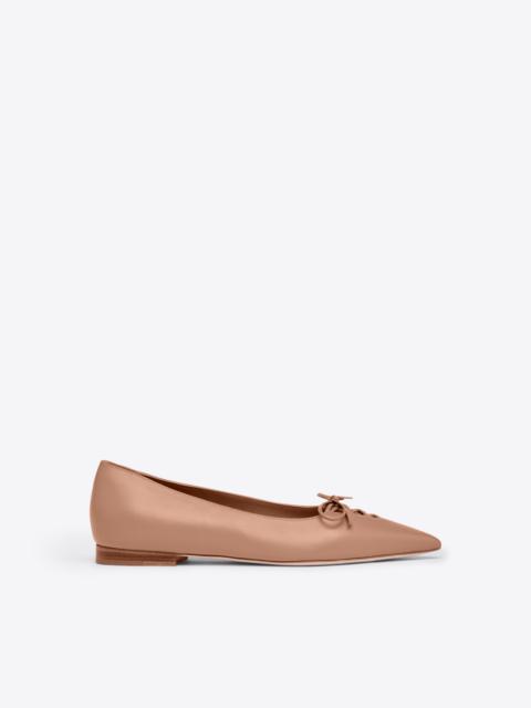 MALONE SOULIERS Hedy Blush Leather Flat Pumps