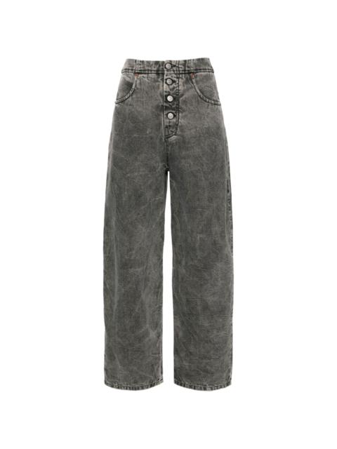 MM6 Maison Margiela high-rise cotton boyfriend jeans