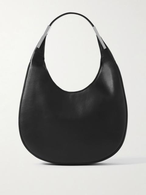 SAVETTE Florence small leather shoulder bag Black