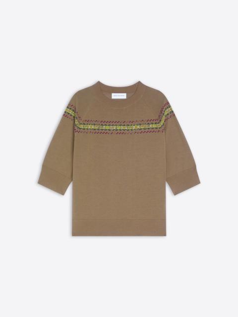 Dries Van Noten EMBROIDERED WOOL SWEATER