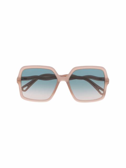 Zelie square-frame sunglasses