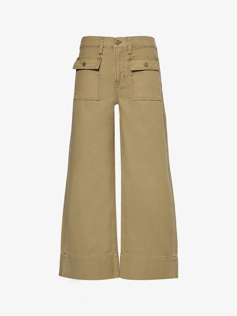 The 70's patch-pocket cotton trousers