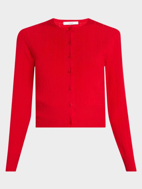 ADAM LIPPES Faye Compact Jacquard Cardigan