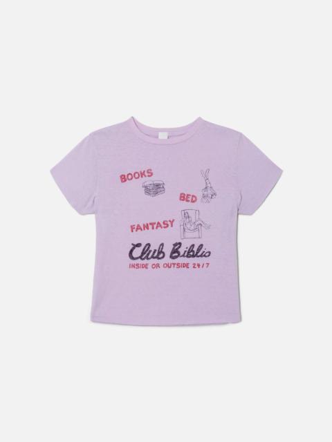 RE/DONE Classic "Club Biblio" Tee - Baby Violet