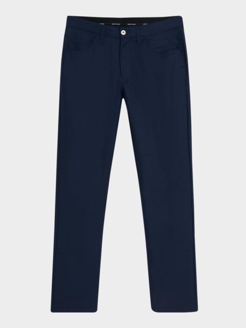 EMPORIO ARMANI Men's Textured Wool 5-Pocket Pants