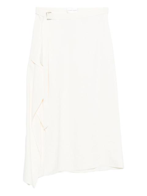 christian wijnants buckle draped midi skirt