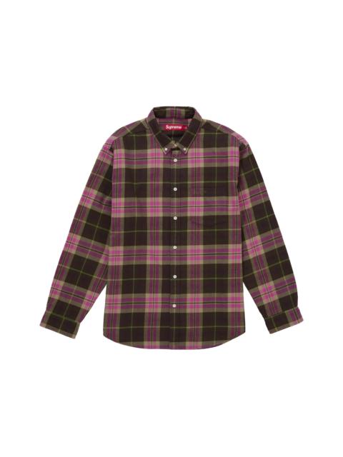 Supreme Supreme Plaid Flannel Shirt (FW25) Brown
