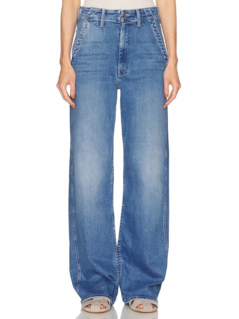 MOTHER The Major Prep Zip Sneak Jeans