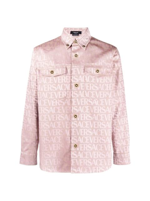 Versace Allover-print shirt jacket