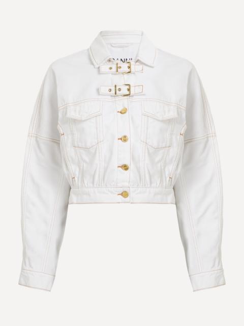 GANNI Buckled Denim Jacket