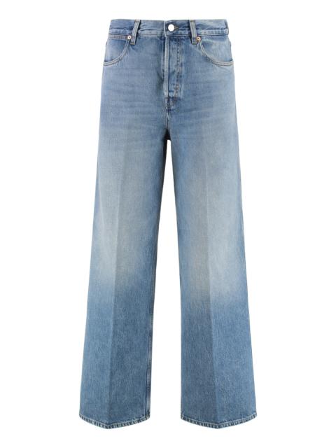 GUCCI Gucci Wide-Leg Jeans — Blue