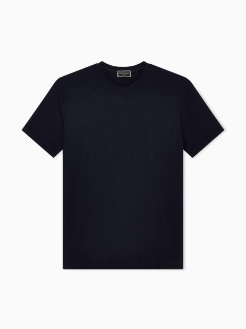 GIORGIO ARMANI V-neck T-shirt Icon in stretch viscose jersey
