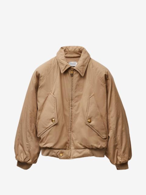 VERSACE embroidered cotton-gabardine blouson