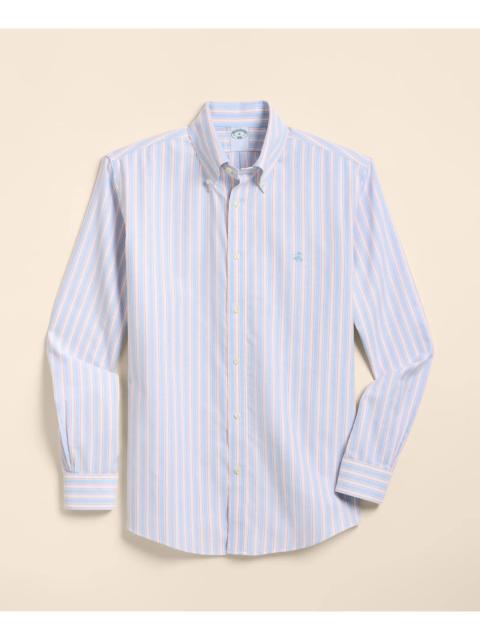 Brooks Brothers Stretch Cotton Non-Iron Oxford Polo Button Down Sport Shirt