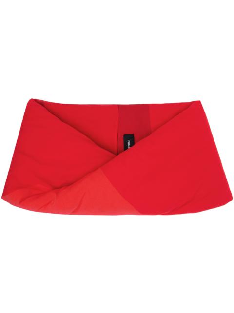 PAULA CANOVAS DEL VAS Red Padded Scarf
