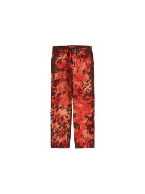 Supreme Supreme Regular Jean Bleached Red