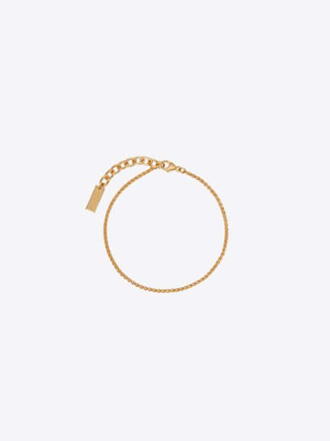 SAINT LAURENT metal curb-chain bracelet