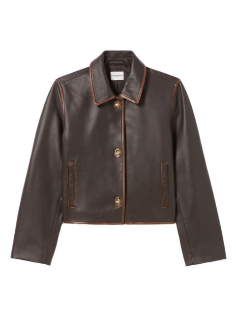 Claudie Pierlot cropped leather jacket