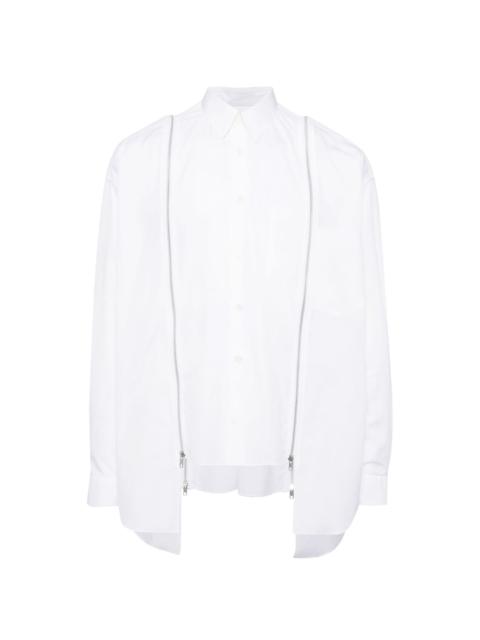 BLACK COMME des GARÇONS zipper shirt