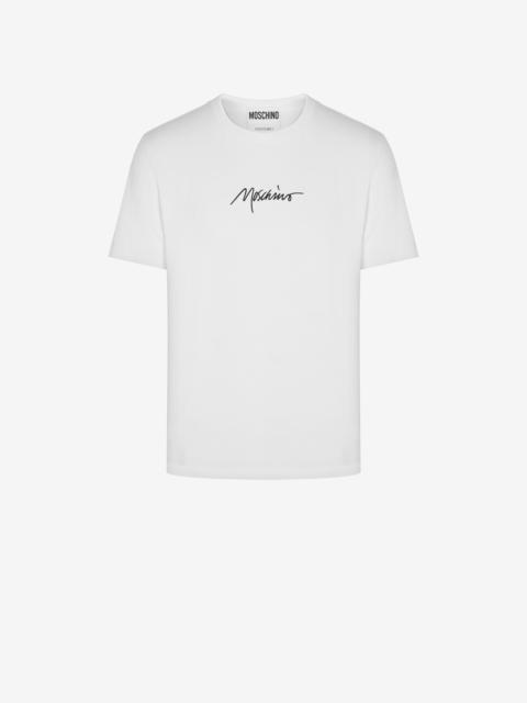 MOSCHINO SIGNATURE STRETCH JERSEY T-SHIRT