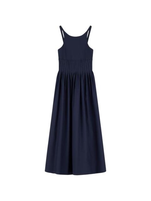 EMPORIO ARMANI pleated A-line maxi dress