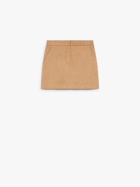 Max Mara ANCELLA Camel drap mini skirt