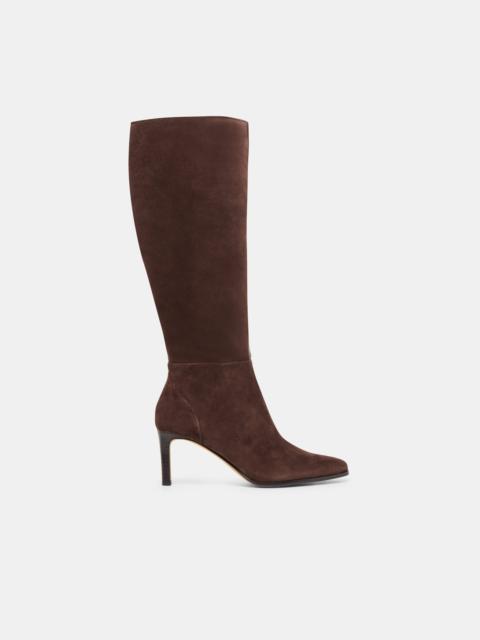 dolce vita EMMI WIDE CALF BOOTS DK BROWN SUEDE