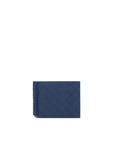 Intrecciato leather wallet