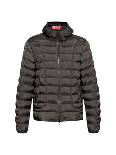 Diesel W-Stone logo-appliquÃ© puffer jacket