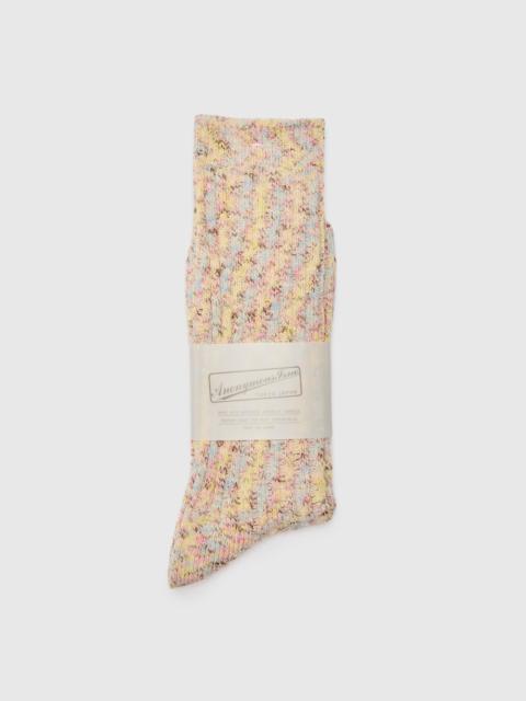 ANONYMOUSISM Homespun Yarn Crew Sock in Ice Cream