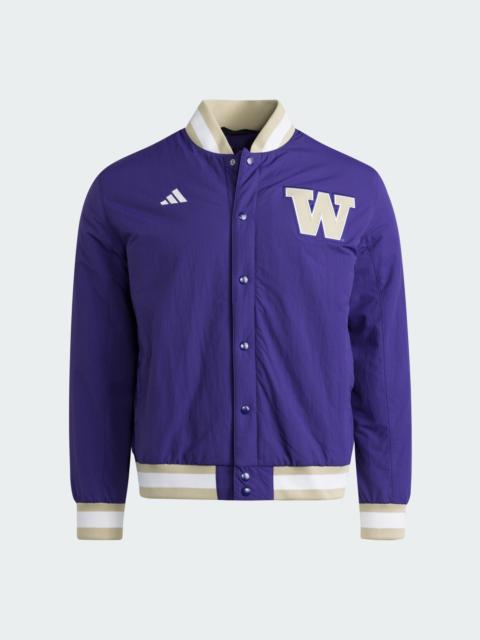 adidas Washington Huskies Coaches Dugout Jacket