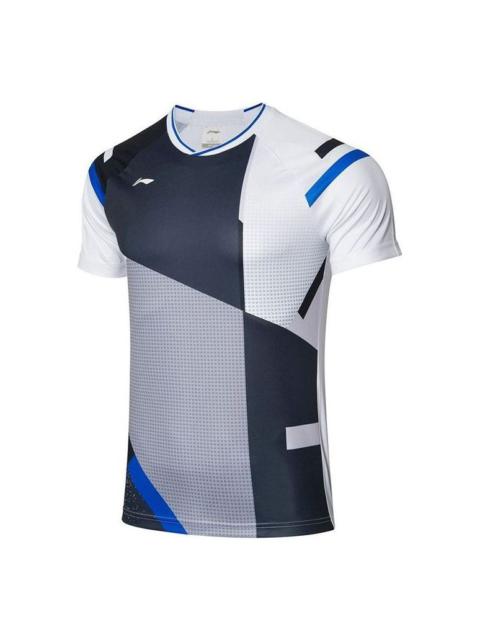 Li-Ning Badminton Training T-shirt 'White Black' AAYR011-1