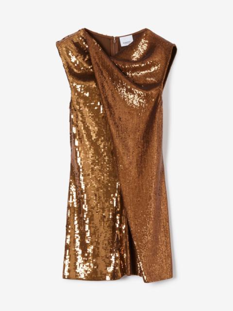 Sequinned Silk Jersey Dress