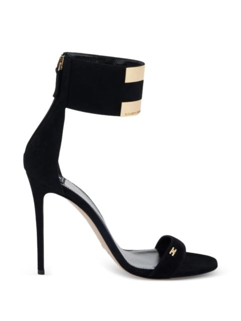 ELISABETTA FRANCHI Elisabetta Franchi Logo-embellishment Suede Sandals