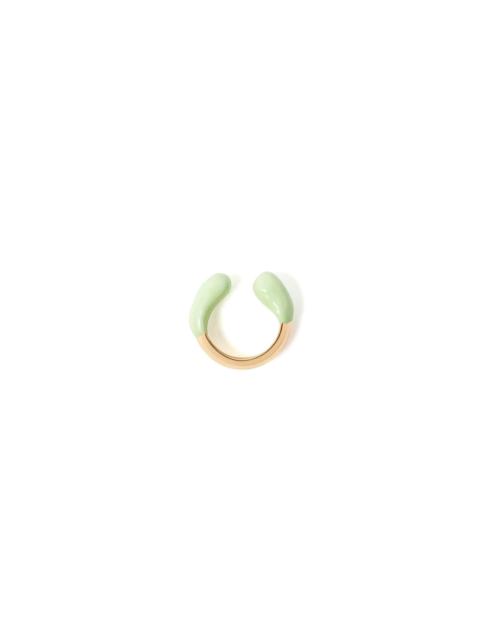 SUNNEI RUBBERIZED RING GOLD / light green